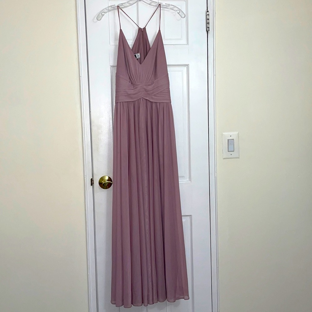 David’s bridal dusty rose dress